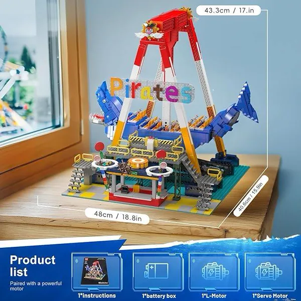 CHT-339499 Pirate Ship Sports Theme Building Set 1922+ Pcs Educational