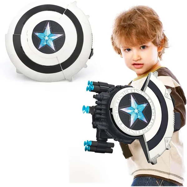 CHT-304606 Dart Shooting Shield Blaster with Light-up Toys Soft Bullet