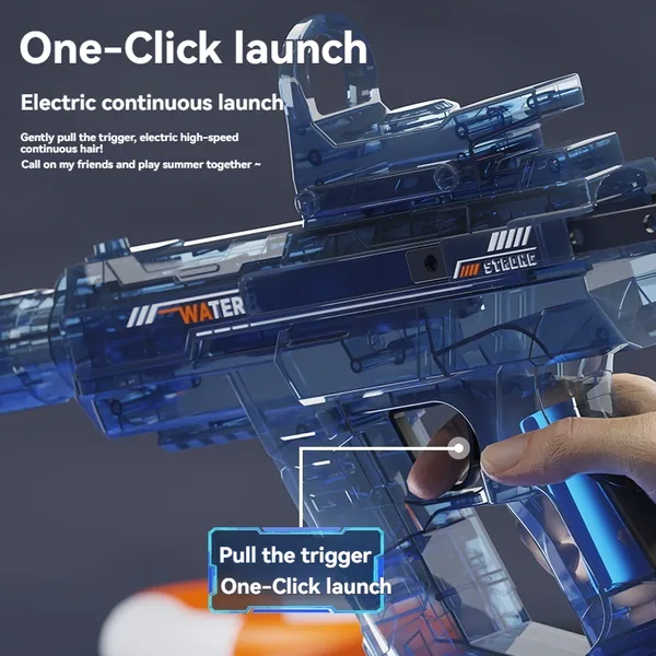 CHT-342984 UZI Electric Water Guns Automatic Water Gun Blaster with Muz