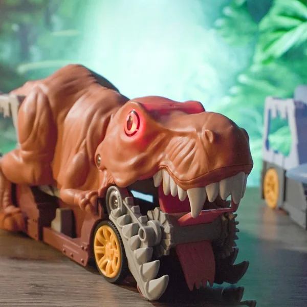 CHT-265008 Dinosaur Eating Cars Transport Truck Storage Toys with Shoot