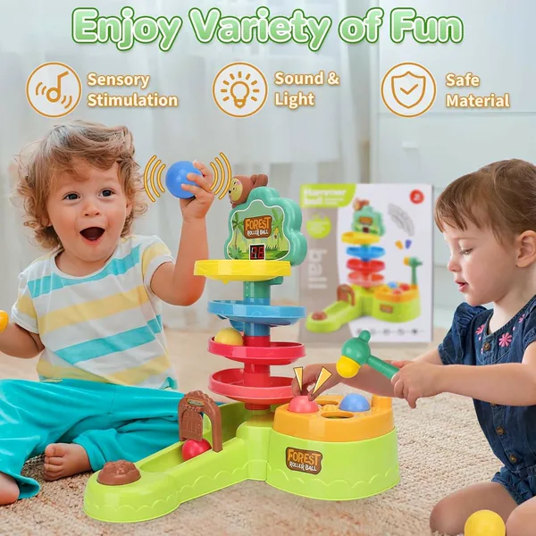 CHT-305023 Baby Toddler Montessori Toys Hammer Pound Ball Toy Shoot Bal