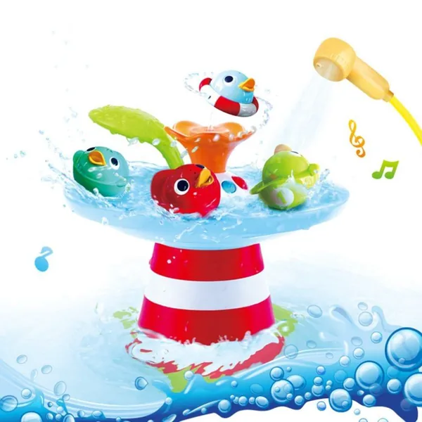 CHT-114918 Baby Bath Toys Floating Kid Bath Toys Sprinkler Duck Toys Mu