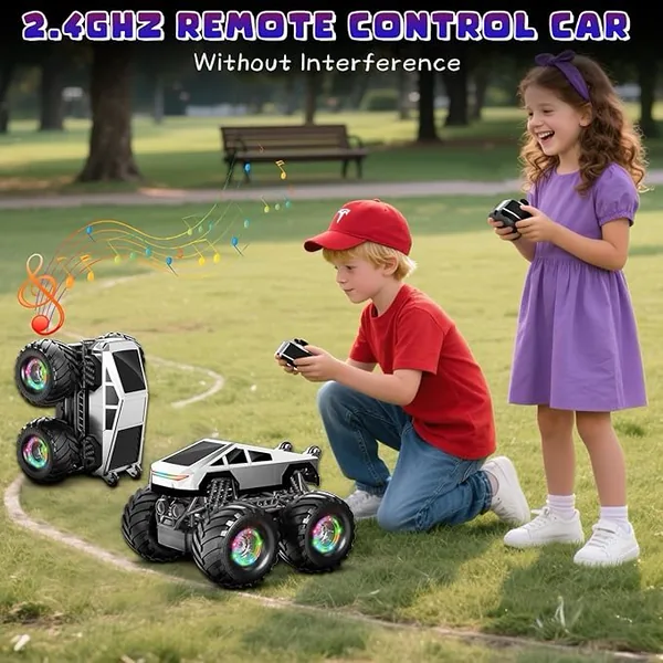 CHT-338438 Remote Control Car Toy for Kids 360 Rotating 4WD RC Stunt Ca