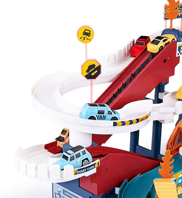 CHT-236171 Slot Toys Dinosaur Winding Road Rail Car Climbing Hills Rail