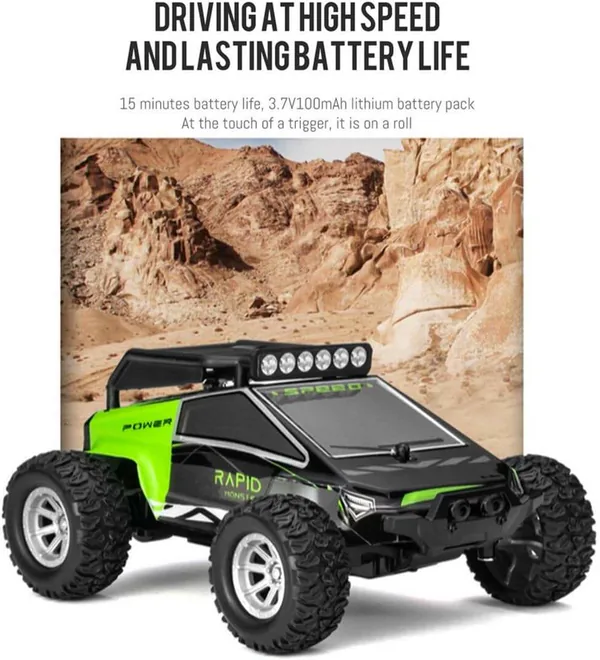 UNRESOLVED-1601205250860 1/32 Scale 2.4G LED Light-Up RC Race Car High-Speed Remote C