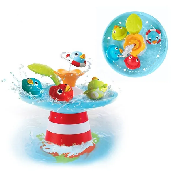 CHT-114918 Baby Bath Toys Floating Kid Bath Toys Sprinkler Duck Toys Mu