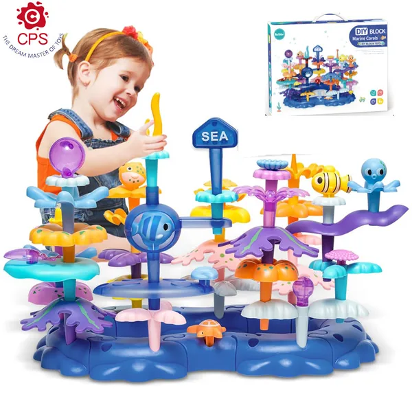 CHT-291971 76Pcs STEM Educational Gardens Flowers Building Toys for Kid