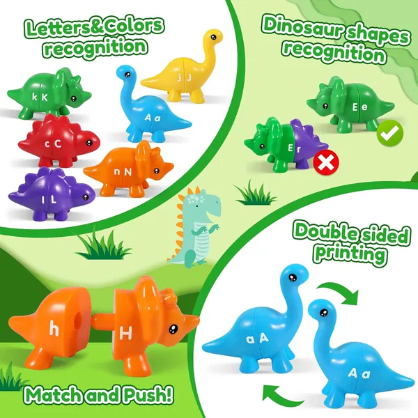 CHT-302888 Kids Dinosaur Alphabet Matching Toy 26 PCS ABC Letter Learni