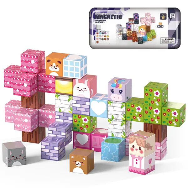 CHT-341104 40pcs Magnetic Building Blocks Stacking Toys for Kids Learni