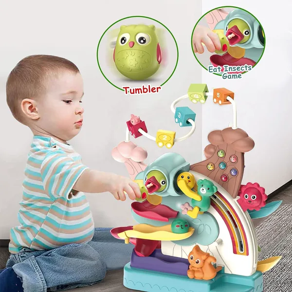 CHT-287262 5 in 1 Toys for Kids Car Ramp Toy Basketball Shooting Game W