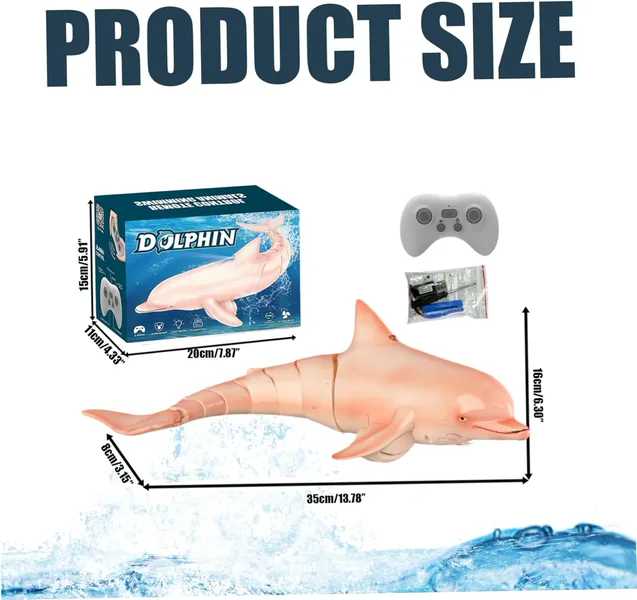 CHT-305031 2.4G RC Dolphin Toy Remote Control Shark Pool Toy Animals Rc