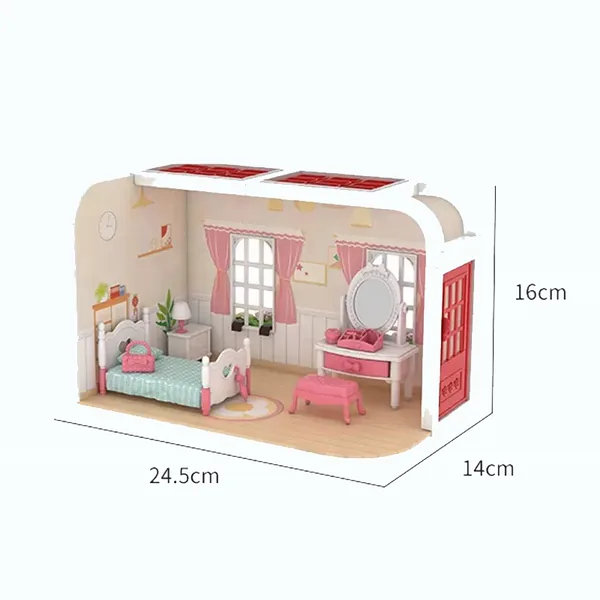 CHT-261000 Kids Educational Toys DIY Kids Fun Plastic Diy Furniture Bed
