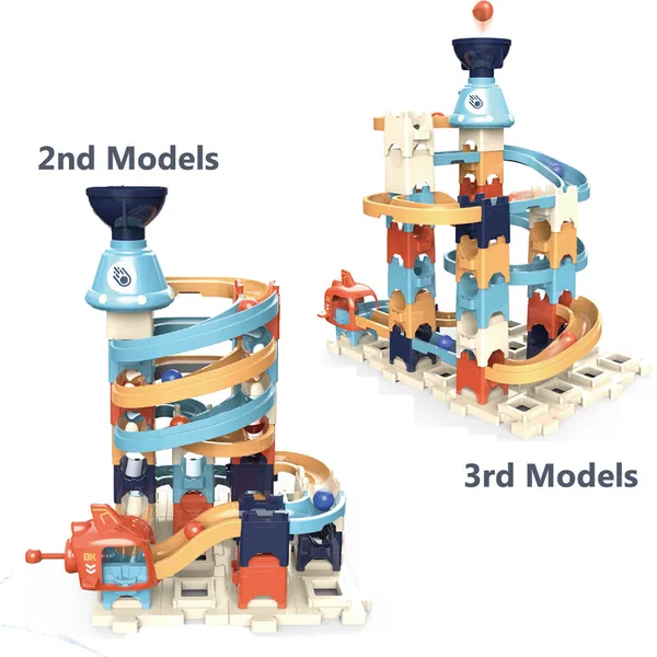CHT-274003 Kids Building Block Ejection Ball Run Toy Set with 3 Changea