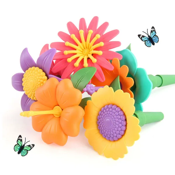UNRESOLVED-62035411352 Flower Garden Building Toys for Girls STEM Educational Toy T