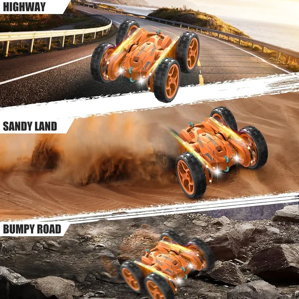 CHT-282855 Remote Control Car 2.4GHz Double Sided Stunt RC Car 4WD 360