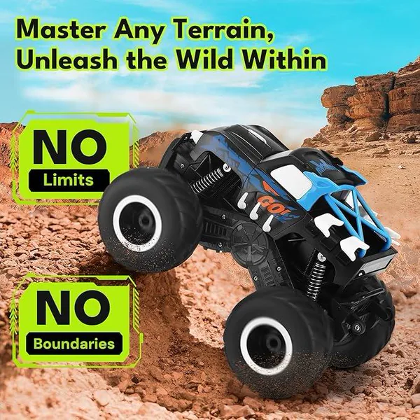 UNRESOLVED-1601530384296 1/16 Scale Waterproof 2.4G 4-Channel RC Truck Car with Charg