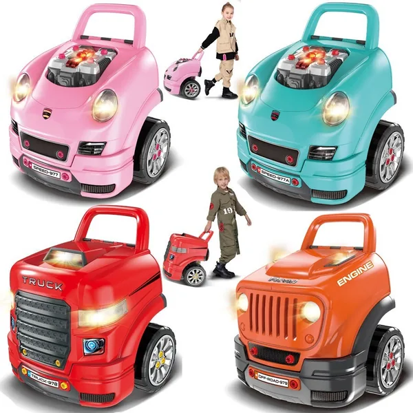 CHT-217422-CPS217421-CPS217424-CPS217423 Kids Truck Engine Toy Mechanic Car Repair Set Engine Disasse