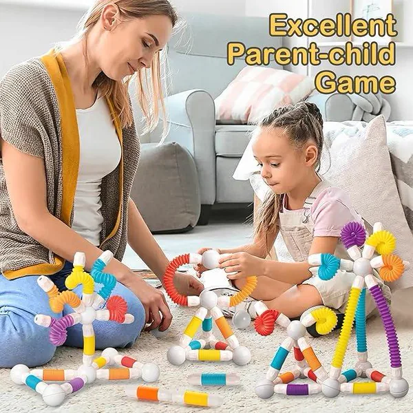 CHT-331628 45PCS Retractable Magnetics Sticks Building Toy Set-Flexible