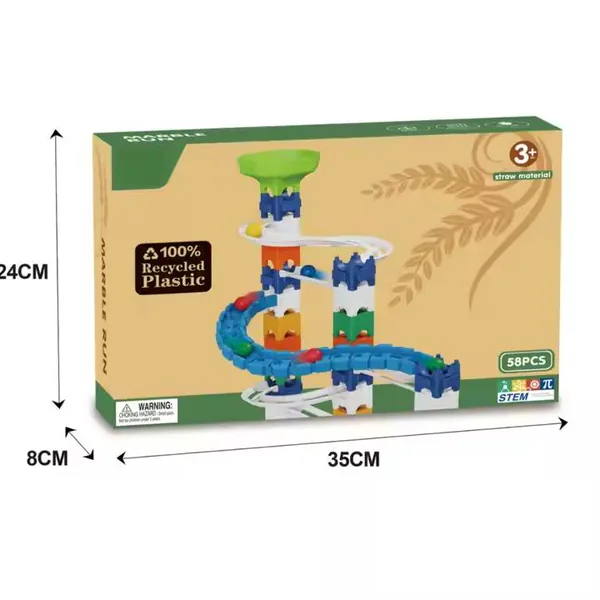 CHT-292203 58Pcs Assembly Building Blocks Toys DIY Marble Run Ball Trac