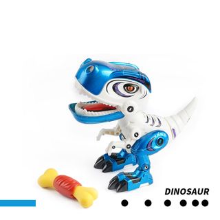 CHT-308596 Upgrade Light-up Metal Dinosaur Figure Toy With Sound for Ki