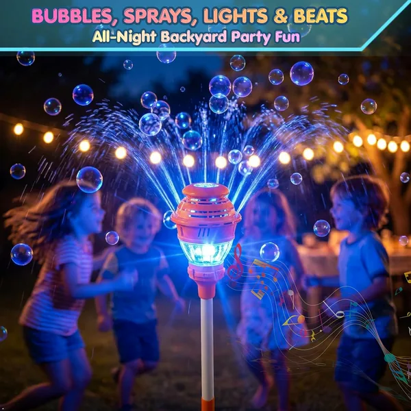 CHT-349126 2 in 1 water spray & bubble machine, (battery included)