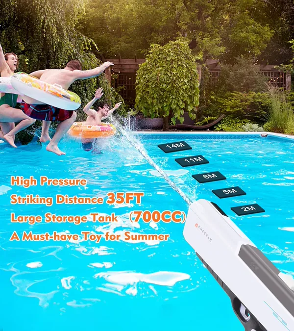 CHT-288326 Songkran Electric Water Gun for Kids Automatic Water Squirt
