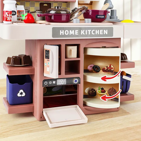 CHT-283809 Kitchen Set Toy with Realistic Steam and Light-up Toys Prete