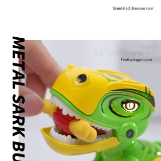 CHT-308596 Upgrade Light-up Metal Dinosaur Figure Toy With Sound for Ki