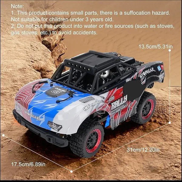 UNRESOLVED-1601682680504 RC Truck 1:18 Scale 4 Wheel Driver RC Truck 2.4GHz 40KMH Hig