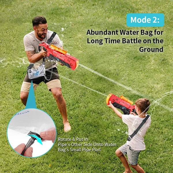 CHT-273128 Electric Water Gun with Backpack Modes Large Battery Powered