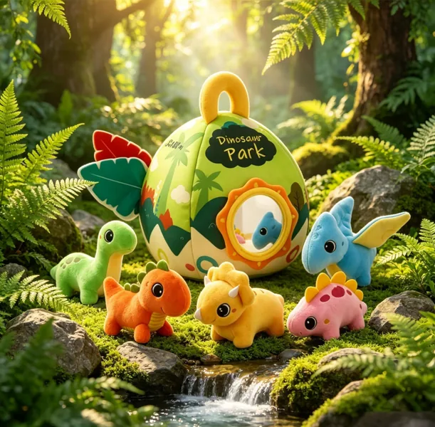 CHT-351204 Plush Dinosaur House