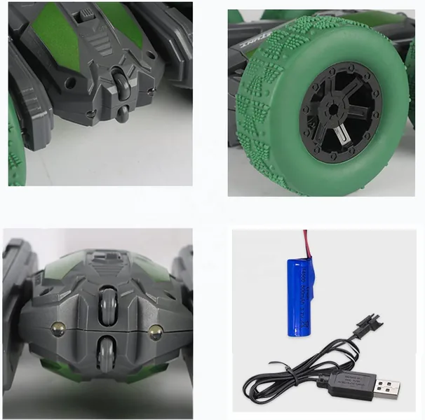 CHT-282830 Double Sided 360 Rotating RC Car Music-Light-Up Outdoor Toy