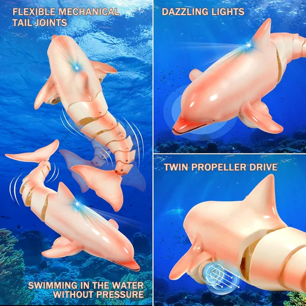 CHT-305031 2.4G RC Dolphin Toy Remote Control Shark Pool Toy Animals Rc
