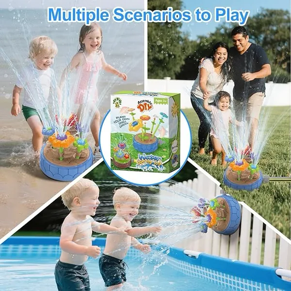 CHT-334372 DIY Flowers Water Sprinklers Outdoor Toy Durable and Fun Kid