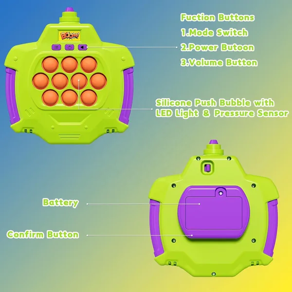 CHT-291367 Pop Fidgets Kids Games Toys Handheld Sensory with Balloons Q
