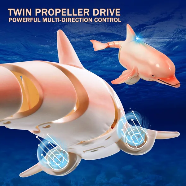 CHT-305031 2.4G RC Dolphin Toy Remote Control Shark Pool Toy Animals Rc