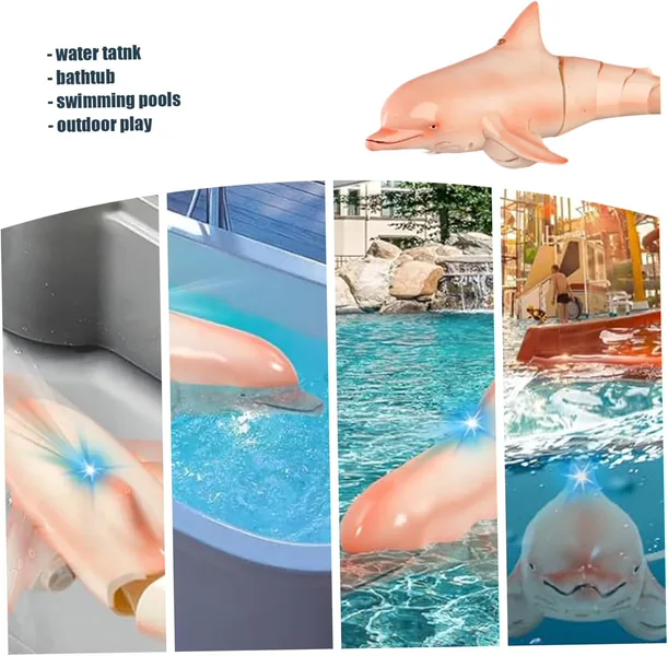 CHT-305031 2.4G RC Dolphin Toy Remote Control Shark Pool Toy Animals Rc