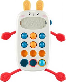 Pull String Fidgets Sensory Rabbit Mobile Phone Toy