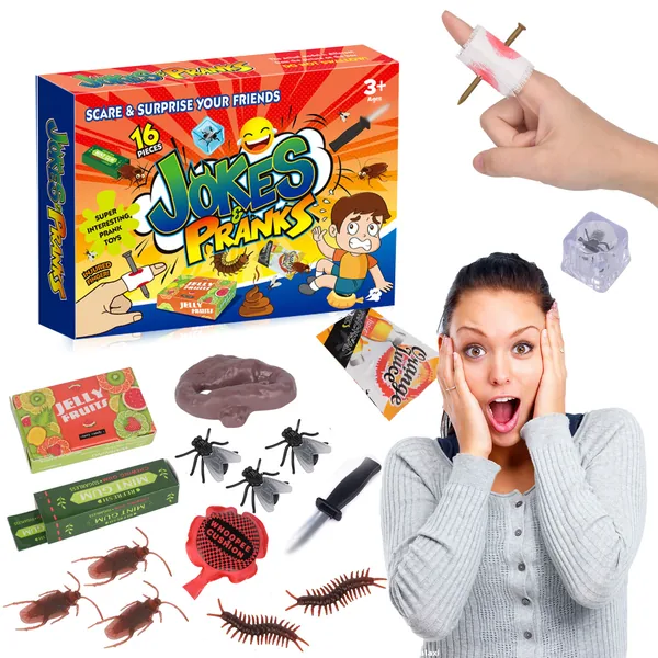 CHT-316536 Prank Kit Funny Gag Gifts Joke Box Practical Jokes Perfect P