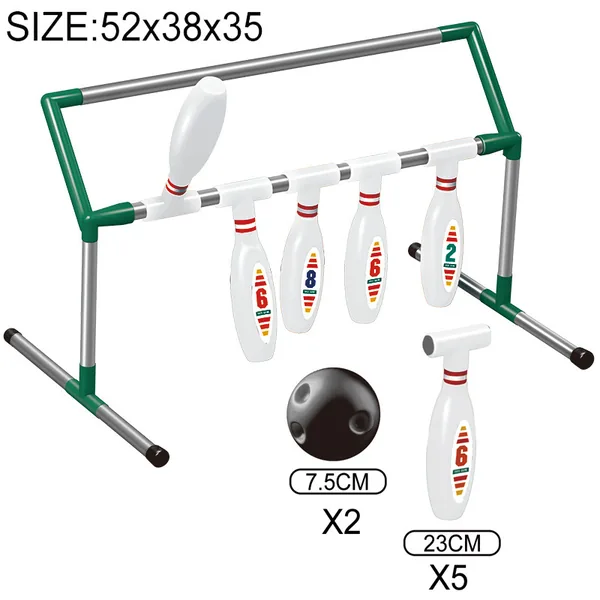 CHT-304613 Kids Bowling Racks Set Indoor and Outdoor Games With Light-u