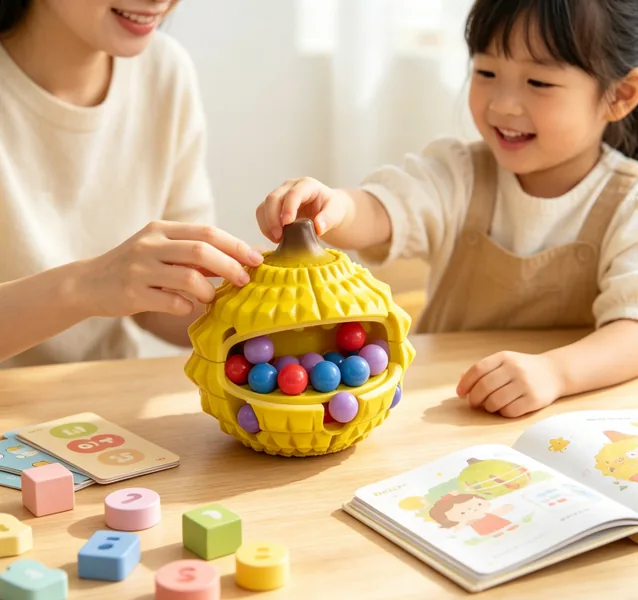 CHT-351207 Durian Magic Bean Fruit Cube Stress-Relief Finger Spinner