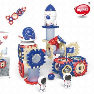 Bloques de Construcción Educativos STEM Pista de Canicas Espacial