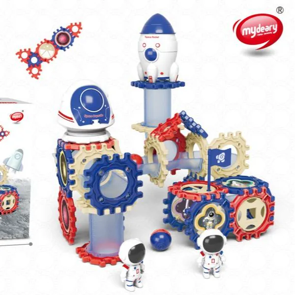CHT-305375-CPS305333 DIY STEM Educational Building Blocks Marble Run Maze Race Tr