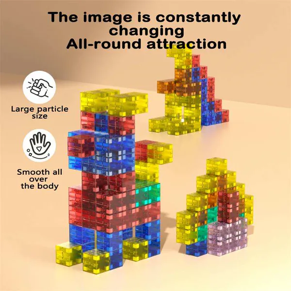 CHT-296539 32pcs Digit Blocks STEM Learning Toys Translucent Magnetics