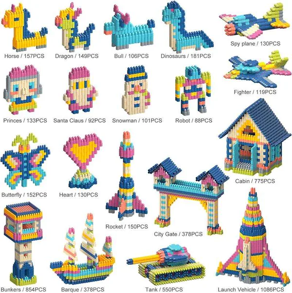 CHT-295534 Custom Educational STEM 400pcs Building Blocks Toys Set DIY