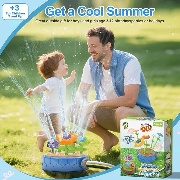 CHT-334372 DIY Flowers Water Sprinklers Outdoor Toy Durable and Fun Kid