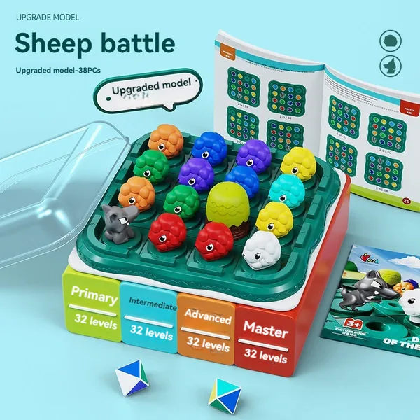 CHT-312955-CPS312954 Sheep Wolf Toy Memory Game STEM Board Game for 5 7 Years Old
