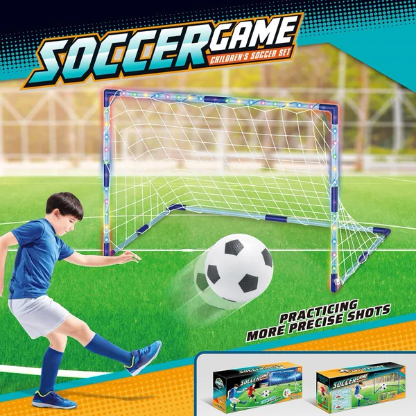 CHT-303380 Soccer Balls Game Outdoor Indoor Toys Set Soccer Goal Game w