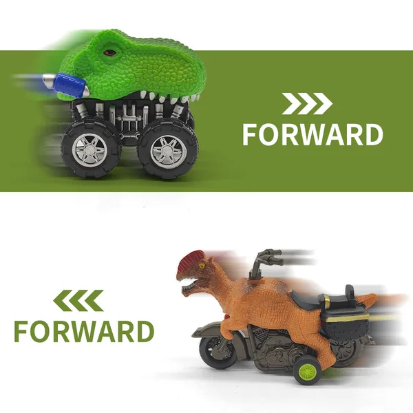 CHT-271351 Portable Pull Back Dinosaur Car Storage Toy Carrier With Lig
