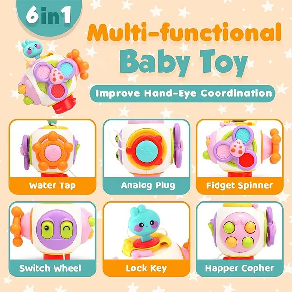 TL2022 Montessori Toys for Baby Sensory Learning Resources Car Acti